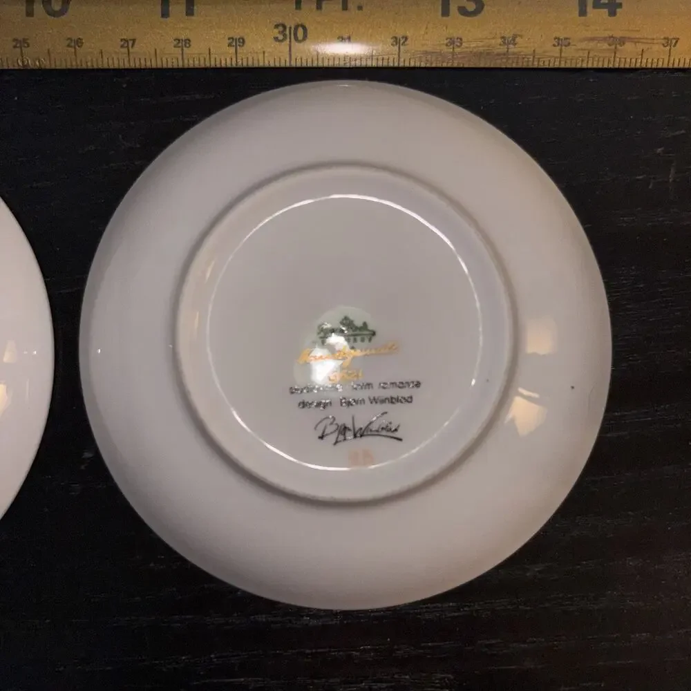 3 Rosenthal Studio Linie Bowls • Bjorn Wiinblad • Quatre Couleurs Romanze • VTG
